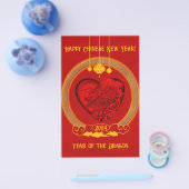 Drakenhart, jaar van de draak flyer (Enkel)