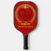 Drakenhart, jaar van de draak pickleball paddle (Voorkant)