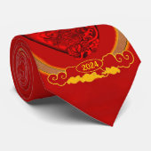 Drakenhart, jaar van de draak stropdas (Opgerold)