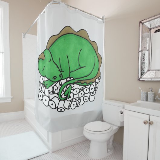 Drakenhoed Douchegordijn (In situ)