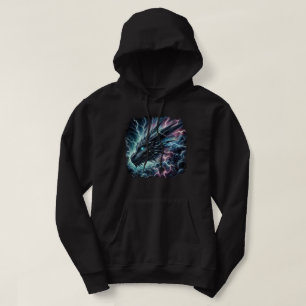 Drakenhoofd in een onweersbui met bliksem hoodie