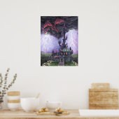 Drakenkasteel Poster (Keuken)