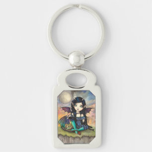 Drakenkind Cute Gotische Vampier Fee Kunst Sleutelhanger