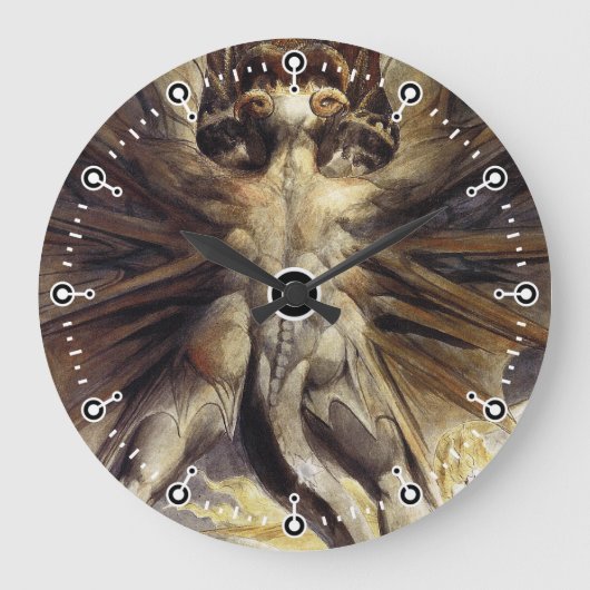 Drakenklok - William Blake - Grote rode draak Klok (Voorkant)