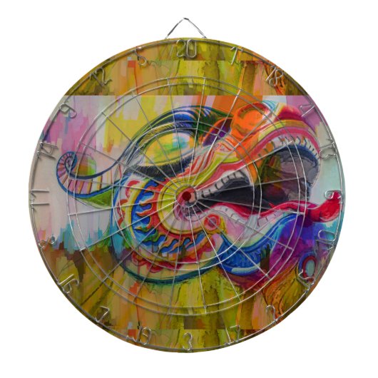 Drakenkop Dartbord (Voorkant)