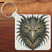 Drakenkop Sleutelhanger (Voorkant)