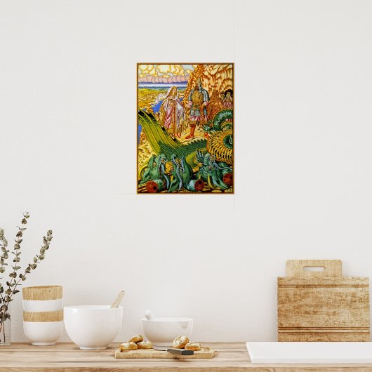 Drakenlaag Poster (Keuken)