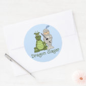 Drakenlaag Ronde Sticker (Envelop)