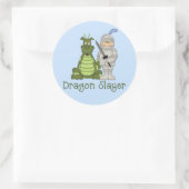 Drakenlaag Ronde Sticker (Tas)