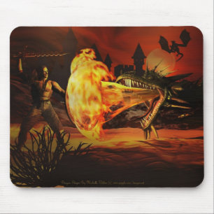 Drakenlaag van Michelle Wilder Mousepad Muismat