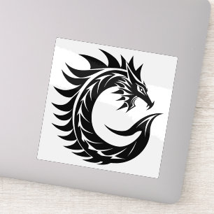 Drakenletter C, Drakalphabet, Monogram Sticker