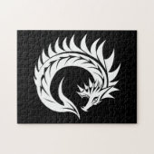 Drakenletter C, Drakengeschrift, Monogram Legpuzzel (Horizontaal)