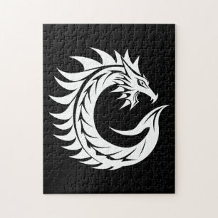 Drakenletter C, Drakengeschrift, Monogram Legpuzzel