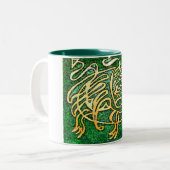 Drakenmaze Tweekleurige Koffiemok (Voorkant links)