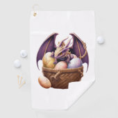 Drakenmeisje minnaar verzamelt paaseieren - Kinder Golfhanddoek (Insitu)