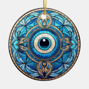 Drakenoog Keramisch Ornament