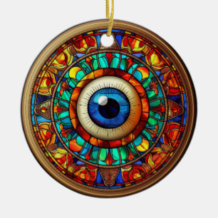 Drakenoog Keramisch Ornament