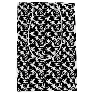 Drakenpatroon 01.bx4 Black BG Medium Cadeauzakje
