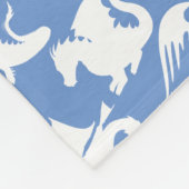 Drakenpatroon 01.bx4 Blue BG Fleece Deken (Hoek)