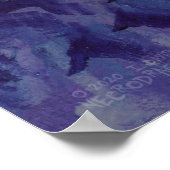 Drakenportret: Paars Poster (Hoek)