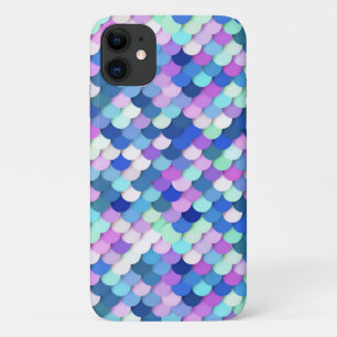 "Drakenschalen" — blauw, orchidee en lavender iPhone 11 Hoesje