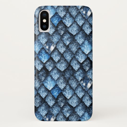 Drakenschalen/blauwe edelstenen Case-Mate iPhone case (Achterkant)