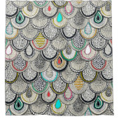 drakenschalen douchegordijn (Voorkant)