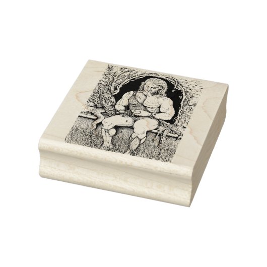 DRAKENSCHAT, KRIJGER, ZAK VAN GOUD, GROT, LAIR RUBBERSTEMPEL (Stempel)