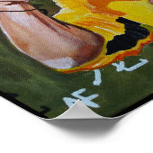 Drakenschilderij van Alfred Fox Poster (Hoek)