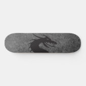 Drakensilhouet, met gras op de achtergrond, skateboard (Horizontaal)