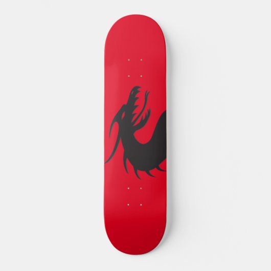 Drakensilhouet Skateboard (Voorkant)