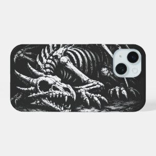 Drakenskelet — door BurnsInHell iPhone 15 Hoesje