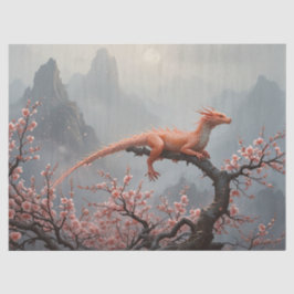 Drakensprookje in het voorjaar tissuepapier