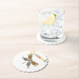 Drakensvlinder Lover Stone Coaster| Lover Stone Co Kartonnen Onderzetters