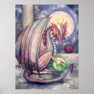 Drakentroon Fantasie Kunstposter Poster