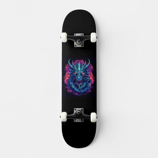 Drakenturkoois Skateboard (Voorkant)