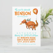 Drakenverjaardag Kaart (Staand voorkant)