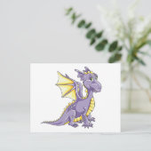 Drakenviolet Briefkaart (Staand voorkant)