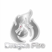 Drakenvuur Sticker (Voorkant)