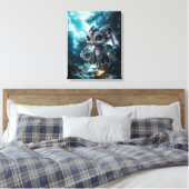 Drakenwereld Canvas Afdruk (Insitu (Slaapkamer))