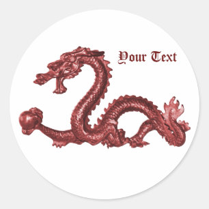 Drakestickers Ronde Sticker