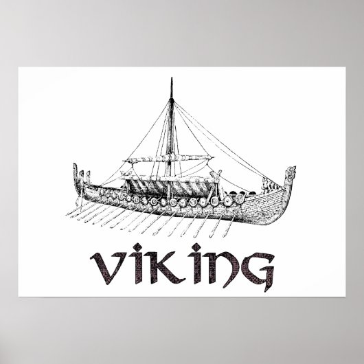 Drakkar-Poster Poster (Voorkant)