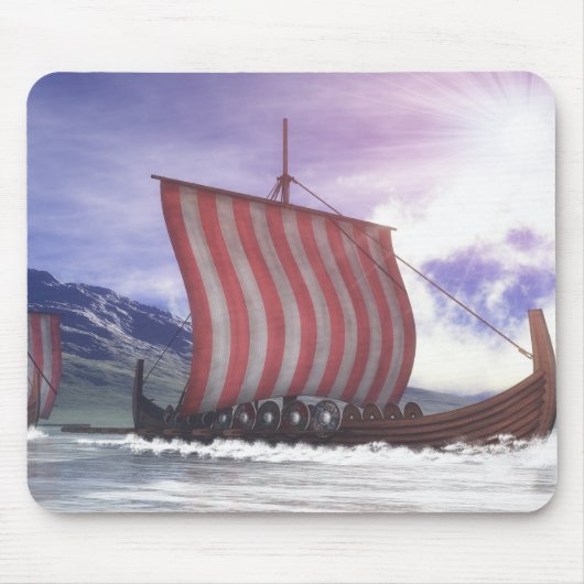 Drakkars - 3D rendering Muismat (Voorkant)