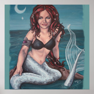 dralight mermaid artprint poster