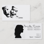 Drama/Actor's Visitekaartje (Voorkant / Achterkant)