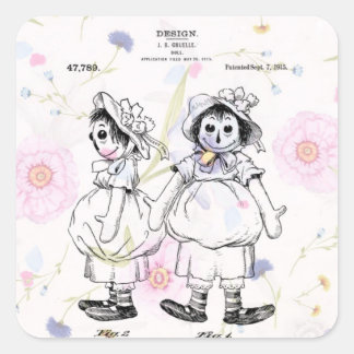 drama Ann Doll uit 1915: Patentafdrukken Vierkante Sticker