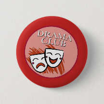 Drama Club Badge in Red
