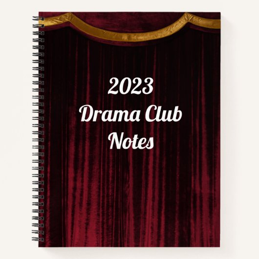 Drama Club Carnet de théâtre (Devant)