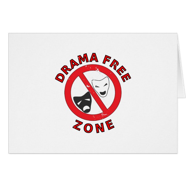 Drama Free Zone (Voorkant Horizontaal)