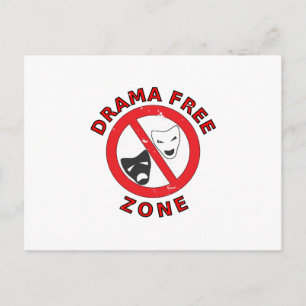 Drama Free Zone Briefkaart
